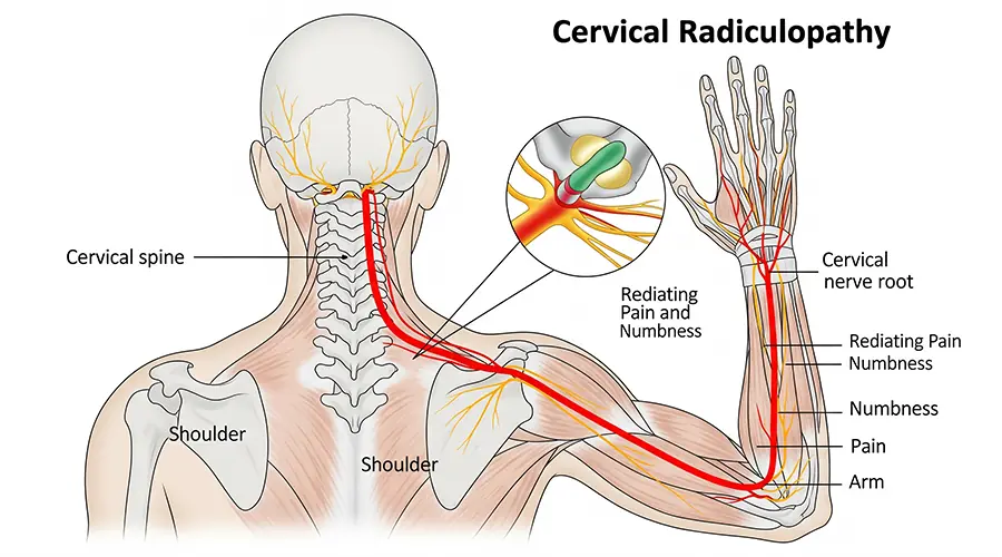Symptoms associated with neck pain
