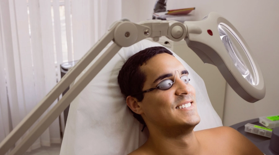 Class IV Red Light Therapy session for padel injury recovery in Dubai