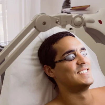 Class IV Red Light Therapy session for padel injury recovery in Dubai
