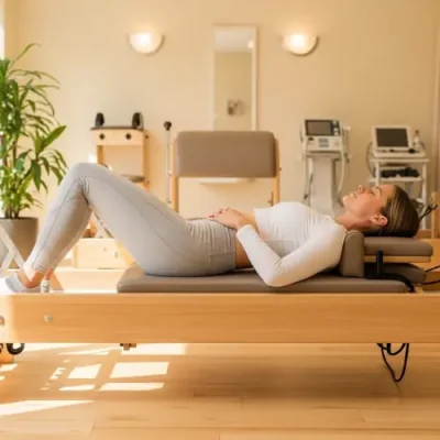 Reformer Pilates exercises for back pain therapy
